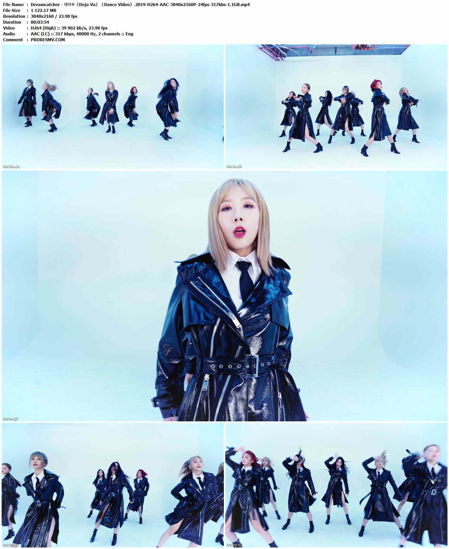 Dreamcatcher - 데자부（Deja Vu）（Dance Video）.2019-H264-AAC-3840x2160P-24fps-317kbs-1.1GB官方MV_高清MV
